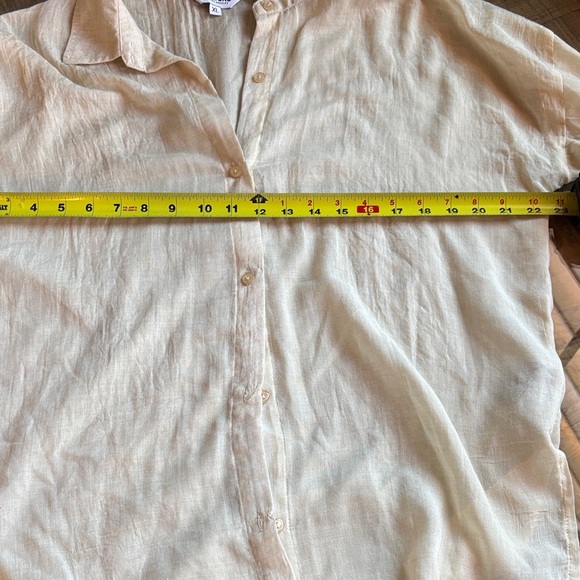 Cream Boho / Cowgirl Light Weight Button-Up Women's Top 🤩 - Picture 8 of 10